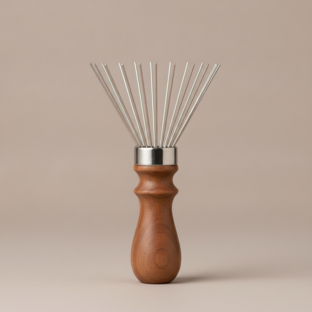 PLACEHOLDER — AI-generated studio render of a generic stainless WDT tool, not the final sample photo